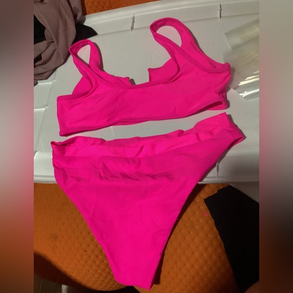 Women’s‎ swimwear Bathing Suit Bikini Swimsuit Hot Pink NWOT Size XL - Picture 3 of 3